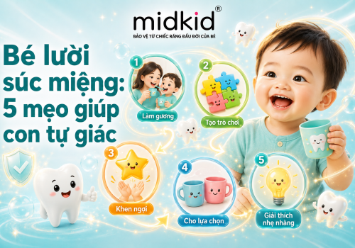 Bé không chịu súc miệng: 5 mẹo tâm lý giúp con tự giác