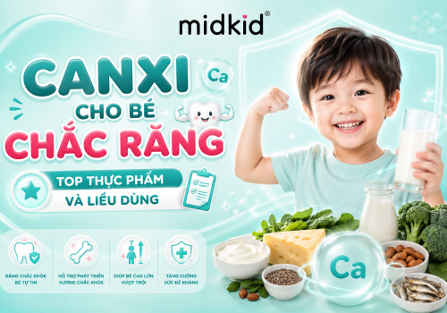 Canxi cho bé chắc răng — Top thực phẩm và liều dùng