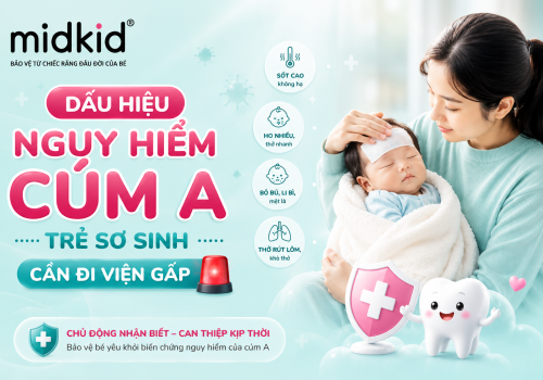 Dấu hiệu nguy hiểm cúm A trẻ sơ sinh cần đi viện gấp