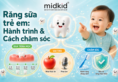 Răng sữa của trẻ em: Hành trình mọc và cẩm nang chăm sóc