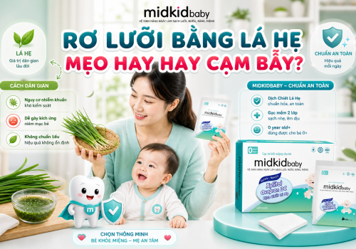 Rơ lưỡi bằng lá hẹ: Mẹo hay của bà hay 