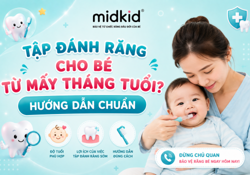 Tập đánh răng cho bé từ mấy tháng tuổi? Hướng dẫn chuẩn nha khoa