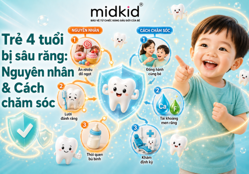 Trẻ 4 tuổi bị sâu răng: Nguyên nhân và cách xử lý an toàn