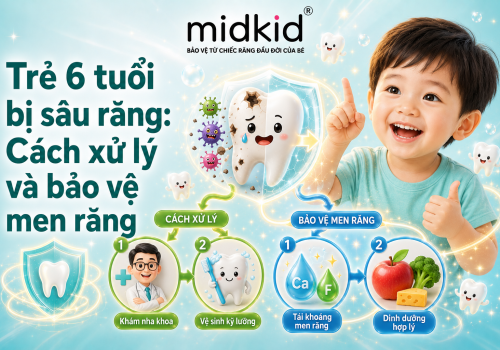 Trẻ 6 tuổi bị sâu răng: Cách xử lý và bảo vệ men răng