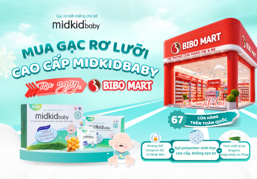 Mua Gạc Rơ Lưỡi Cao Cấp MidkidBaby Tại BiboMart – Chăm Sóc Khoang Miệng Cho Bé Từ Những Ngày Đầu Đời