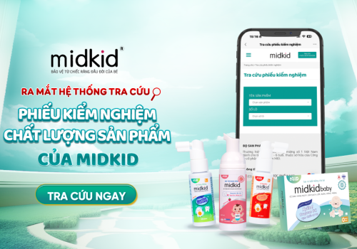 CHÍNH THỨC RA MẮT HỆ THỐNG TRA CỨU PHIẾU KIỂM NGHIỆM CHẤT LƯỢNG MIDKID