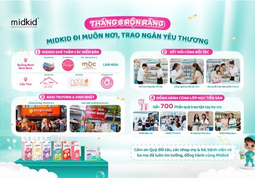 THÁNG 8 RỘN RÀNG: MIDKID ĐI MUÔN NƠI - TRAO NGÀN YÊU THƯƠNG