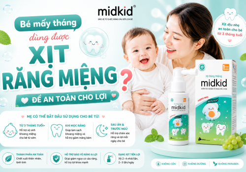 Bé mấy tháng dùng được xịt răng miệng: Mốc tuổi an toàn