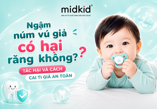 Ngậm núm vú giả có hại răng không? Tác hại và cách cai ti giả an toàn