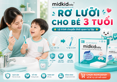 Rơ lưỡi cho bé 3 tuổi: Lộ trình chuyển đổi thói quen