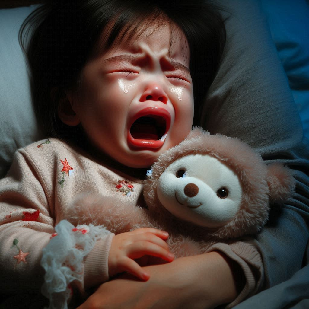 em bé Việt Nam 2 tuổi đêm không ngủ, khóc lóc, phiên bản chân thật
